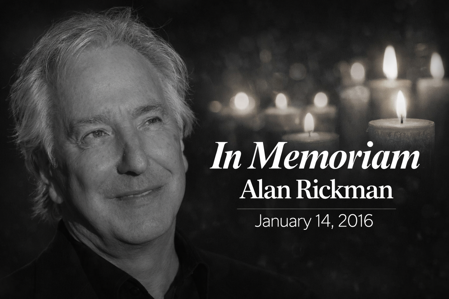 Completed: Public Tributes Mark Ninth Anniversary of Alan Rickman’s Death, Prompting Global Search Surge