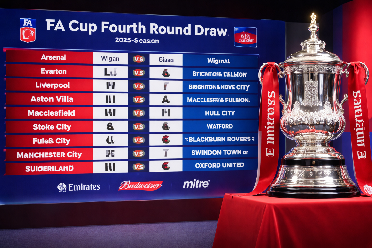 FA Cup Fourth Round Draw Completed as Clubs Learn February Fixtures