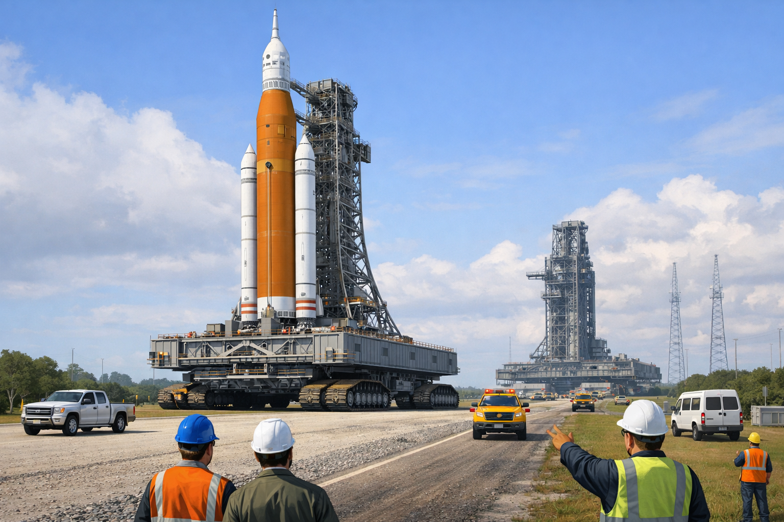 NASA Rolls Artemis II Rocket to Launch Pad, Setting Stage for Crew Mission Around Moon