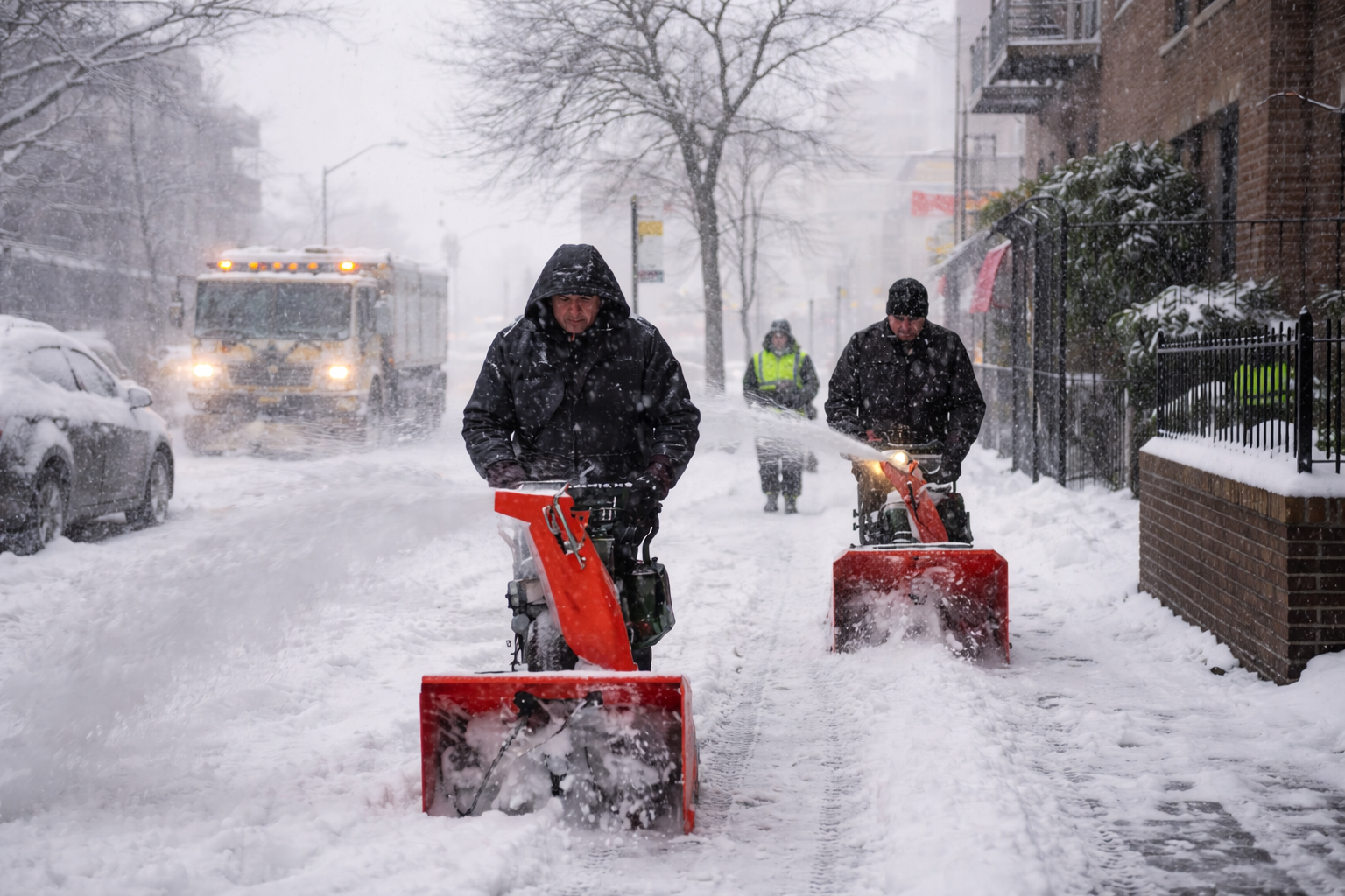 New York City Deploys Snow Removal Crews as Heavy Snowfall Disrupts Daily Life