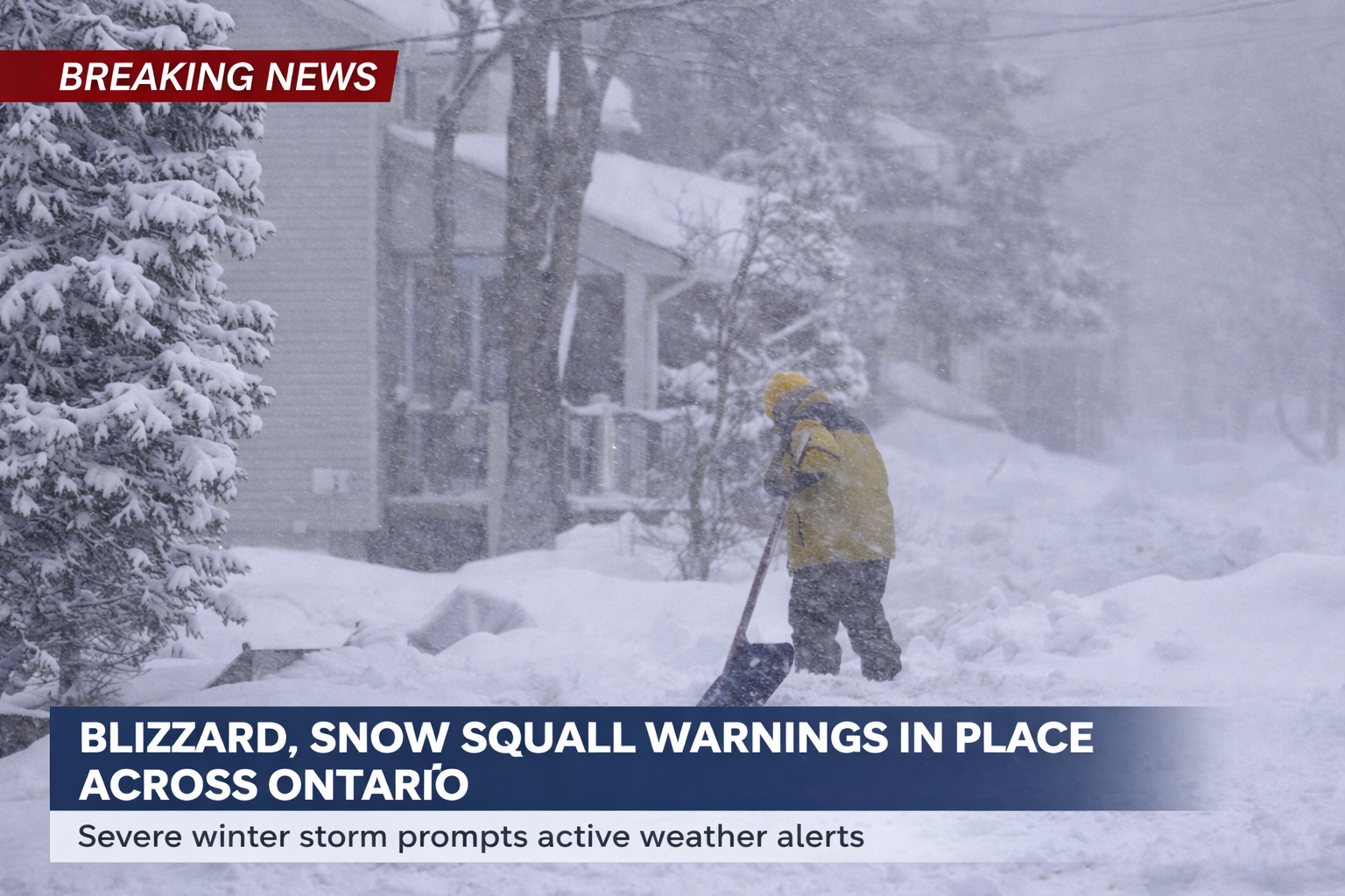 Blizzard and Snow Squall Warnings Active Across Ontario as Severe Winter Weather Hits