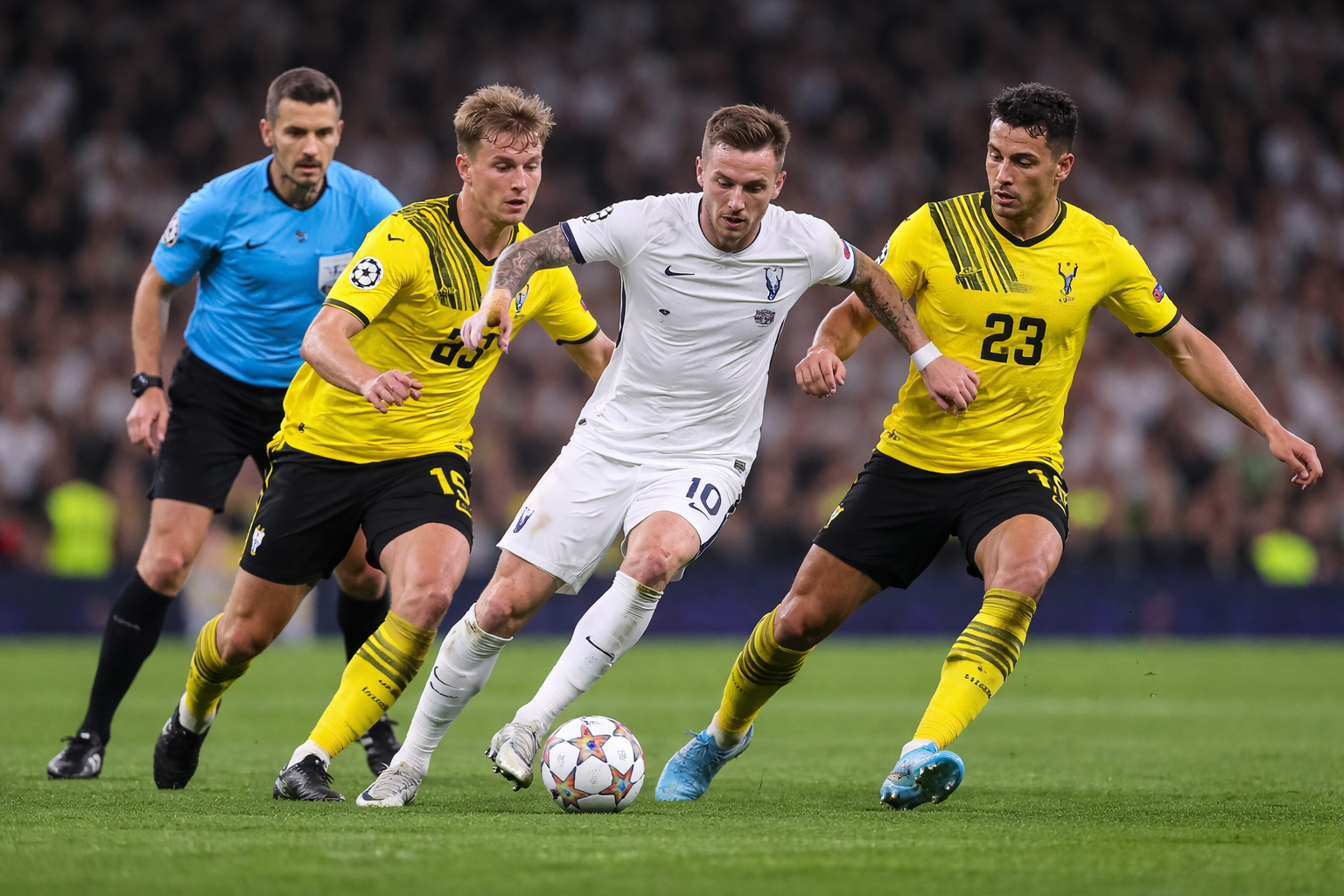 Tottenham Hotspur and Borussia Dortmund Confirm Lineups for Champions League Match