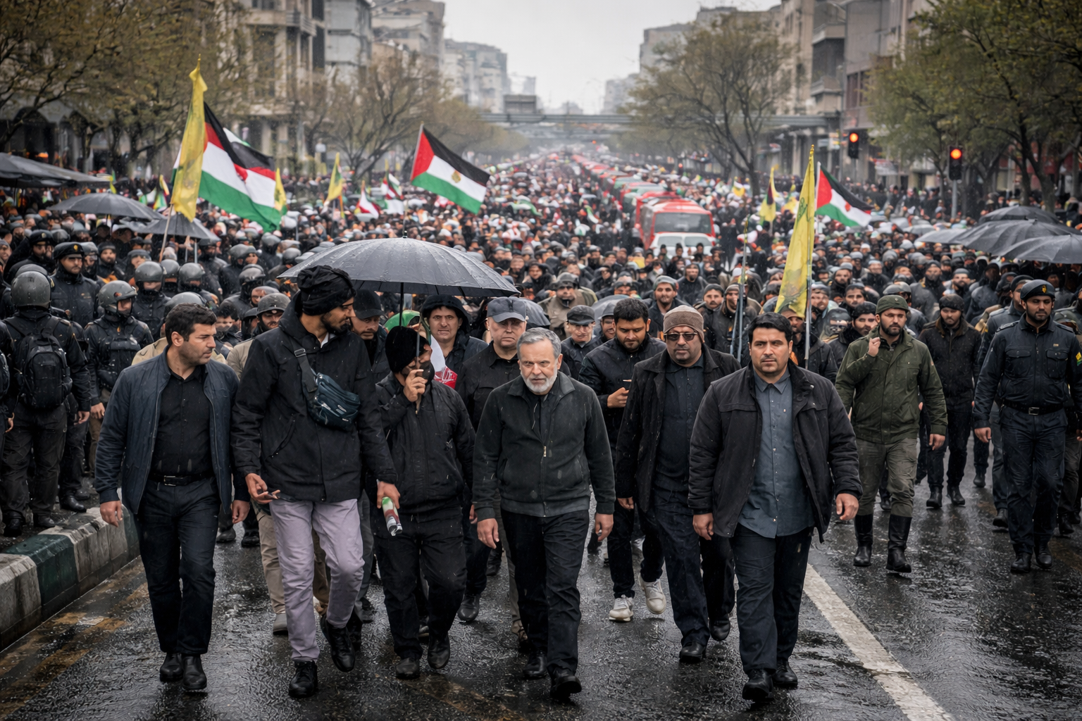 Iranian Foreign Minister Abbas Araghchi Joins Massive March in Tehran to Mark International Quds Day